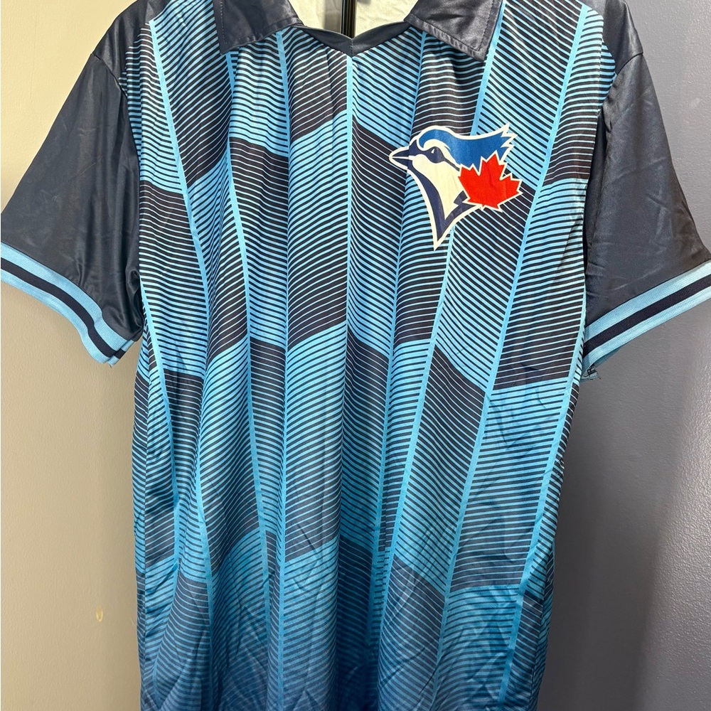 Blue Jay Men's Blue Soccer Jersey Style Shirt